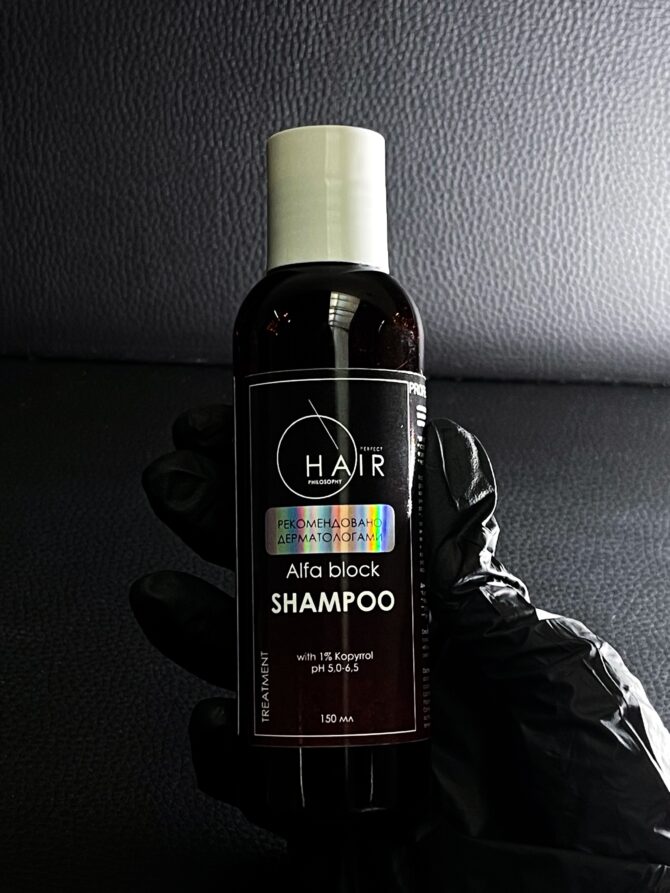 Alfa Block Shampoo With 1% Koryrrol / Шампунь проти випадіння волосся з 1% Koryrrol - фото 2