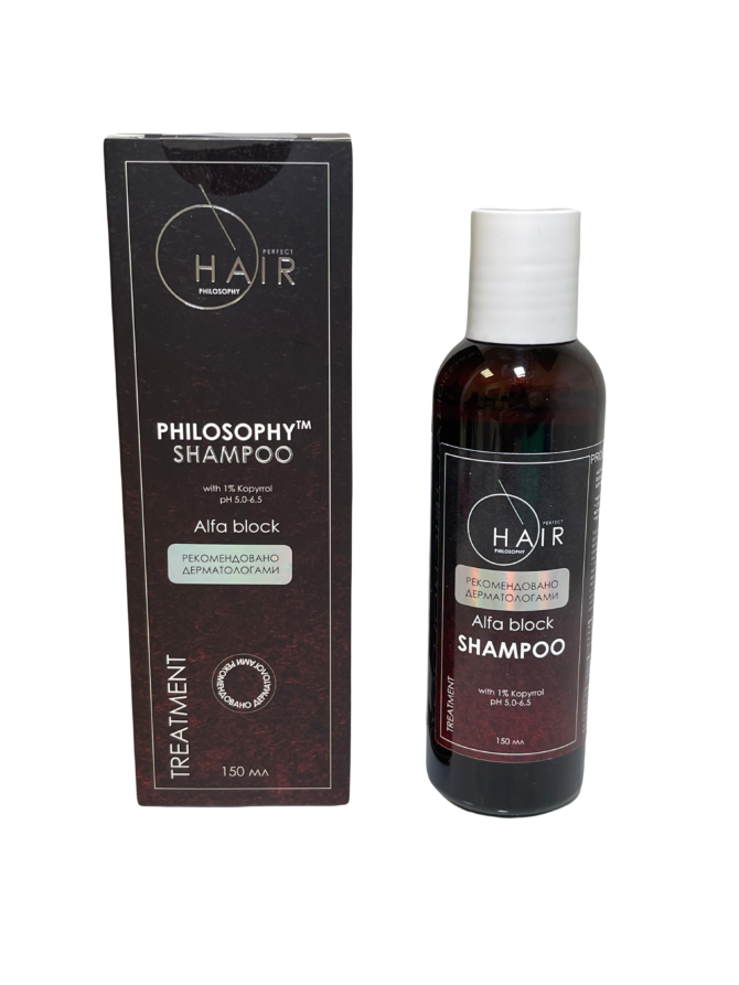 Alfa Block Shampoo With 1% Koryrrol / Шампунь против выпадения волос с 1% Koryrrol - фото 1