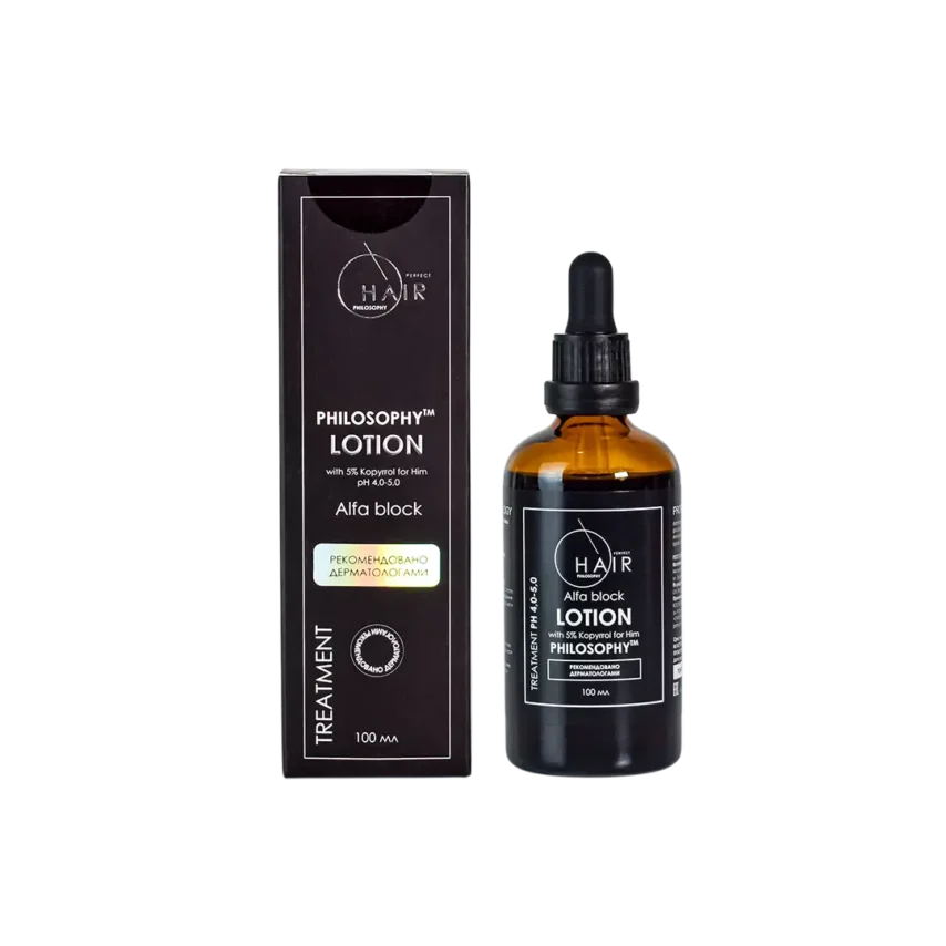 Alfa Block Lotion With 5% Kopyrrol For Him / Лосьон против выпадения волос с 5% Koryrrol для него - фото 1
